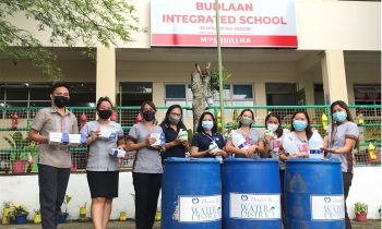In time for F2F classes, MCWD donates essential supplies, drums to Budlaan Integrated School