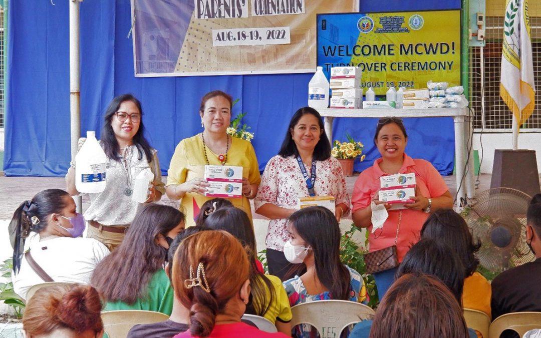 MCWD donates essential goods for Carreta students as face-to-face classes begin